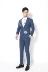 Bộ đồ thêu hoa sen công nghiệp nặng Kawasawa hai mảnh nam 2019 Hàn Quốc Slim One Nút thêu phù hợp - Suit phù hợp