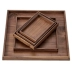 Walnut vuông khay gỗ rắn khay trà khô khay trà trà khay gỗ lưu trữ bằng gỗ hộp lưu trữ khay