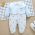 Baby dày ấm áp jumpsuit cotton sơ sinh romper cộng với bông nhồi bông ra khỏi quần áo em bé quần áo mùa đông áo liền quần ngộ nghĩnh cho bé Áo liền quần