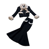 Демисезонный комплект, куртка, юбка, французский стиль, в стиле Шанель