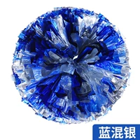 Большое зашифрованное кольцо в стиле синего смешанного серебра