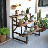 Антикоррозивная деревянная открытая балкон -цветочная полка