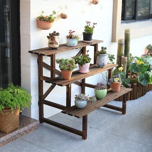 Антикоррозивная деревянная открытая балкон -цветочная полка