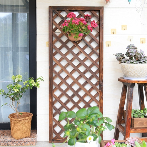 Антикоррозивный деревянный забор, цветочная стойка сад деревянный забор, балкон забор, карбонизированная сетка с твердым деревом сетки