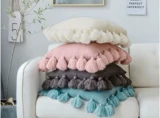 Трикотажная скандинавская подушка, креативный диван, украшение, наволочка