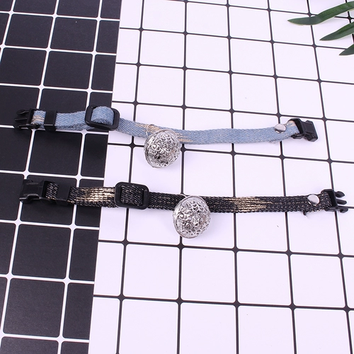 Джинсовый колокольчик, чокер, ожерелье, домашний питомец