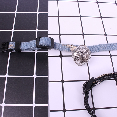 Джинсовый колокольчик, чокер, ожерелье, домашний питомец