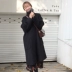Mùa thu đông 2019 mới cho phụ nữ Hàn Quốc áo khoác len dày nữ Slim áo len dài cỡ lớn - Áo Hàn Quốc áo dạ nữ dáng suông dài Áo Hàn Quốc