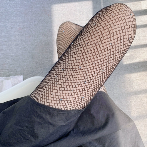 Брендовые тонкие колготки, сексуальная черная осенняя рыболовная сеть