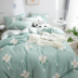 Đơn giản Bắc Âu mùa xuân và mùa hè cotton bốn mảnh đặt 1.8 m bộ đồ giường bốn mảnh cotton 1.5 m giường quilt cover sheets Bộ đồ giường bốn mảnh