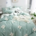 Đơn giản Bắc Âu mùa xuân và mùa hè cotton bốn mảnh đặt 1.8 m bộ đồ giường bốn mảnh cotton 1.5 m giường quilt cover sheets