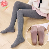 Em bé Hàn Quốc cotton trẻ em quần lót trẻ em mát xa đáy quần trẻ em một mảnh vớ quần legging dày mùa đông tất cổ ngắn bé gái