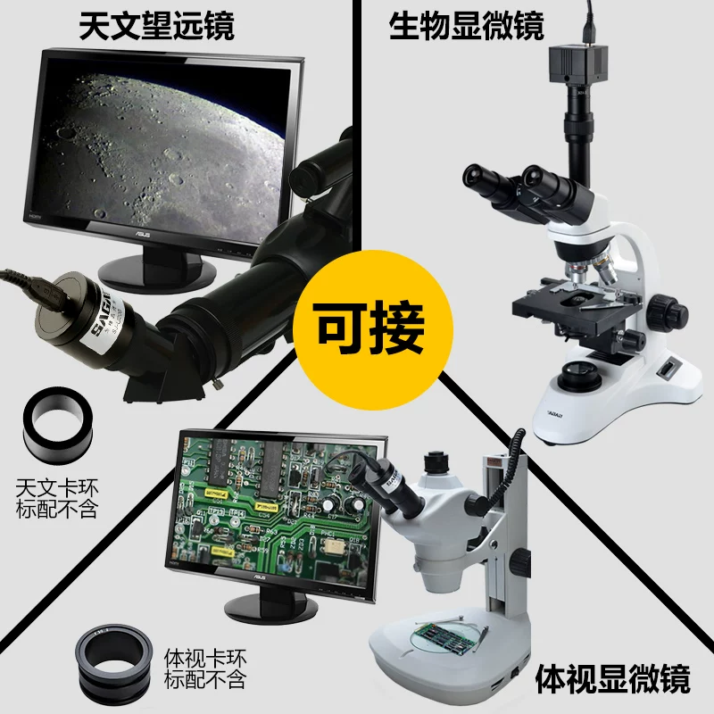 Telescope, electronic microscope