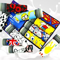 4 hộp quà tặng Quần boxer cotton cho nam Doraemon Phim hoạt hình mùa hè gợi cảm mồ hôi thoáng khí set quà tặng đồ lót lịch sự