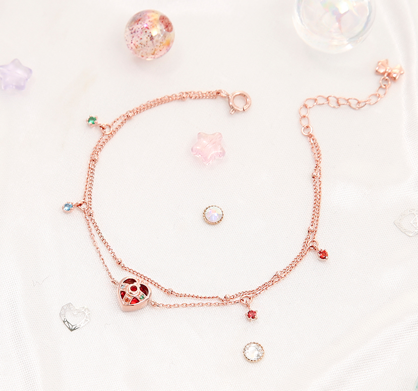 Cosmic Heart Braceletgoods in stock Second bullet OST Sailor Moon jointly ornaments Silver Necklace necklace Pendants the republic of korea Purchasing agent new pattern