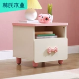 Деревянная индустрия Lin's Detry's Small Advide Table Table Girl Cartoon Pink Mini Mini Mini Cable мебель EA1B
