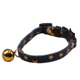 Джинсовый чокер ручной работы, колокольчик, бесшумный аксессуар, ожерелье, домашний питомец, кот