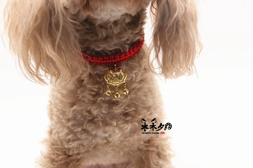 Чокер ручной работы, колокольчик, ожерелье, аксессуар, защитный амулет, домашний питомец, замок долголетия, кот