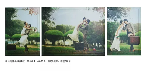 Настенная индивидуальная фоторамка из натурального дерева, «сделай сам», ручная роспись