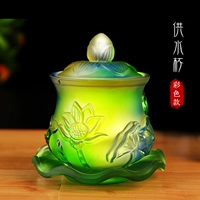 Буддийская чашка для водоснабжения, водяной пруд, лунный лотос Lotus Lotus.