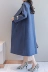 Áo khoác lông cừu Hepburn nữ dài phần phiên bản Hàn Quốc 2018 mới haze xanh cashmere áo choàng hai mặt cashmere Áo len lót đôi