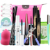 Flamingo Mascara Eyeliner Mỹ Phẩm Set Trang Điểm Hoàn Chỉnh Người Mới Bắt Đầu Bộ Hoàn Chỉnh Trang Điểm Nhẹ Bốn mảnh Bộ phấn phủ geo Bộ trang điểm