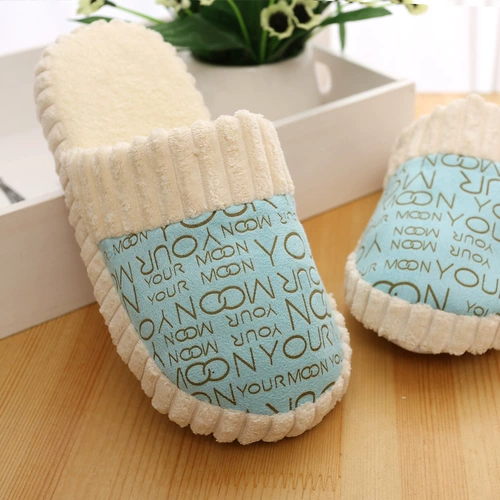 Тапочки, зимняя удерживающая тепло милая обувь для влюбленных в помещении, осенние