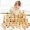 Thịt viên bằng gỗ Đồ chơi giáo dục của trẻ Giáo dục sớm Làm tròn ký tự Trung Quốc Mới Domino 100 miếng khối domino hai mặt