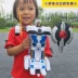 Biến dạng điều khiển từ xa lớn một nút biến thành robot cảnh sát trẻ em Autobot robot sạc xe điều khiển từ xa xe đồ chơi Đồ chơi điều khiển từ xa