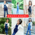 Quần áo trẻ em cho bé gái mùa thu phù hợp với quần bé gái lớn quần denim mùa xuân và mùa thu mới cho trẻ em - Quần jean yếm bò cho bé gái Quần jean