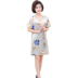 Mùa hè trung niên và người già nightdress ladies loose kích thước lớn lụa mỏng nightdress băng lụa có thể được đeo bên ngoài mẹ đồ ngủ kiểu đầm đẹp Đêm đầm