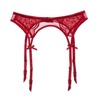 Châu âu và Hoa Kỳ mùa hè ren openwork sexy cám dỗ garter phần mỏng đồ lót nữ lưới vớ sợi garter bộ dây đai bó sát