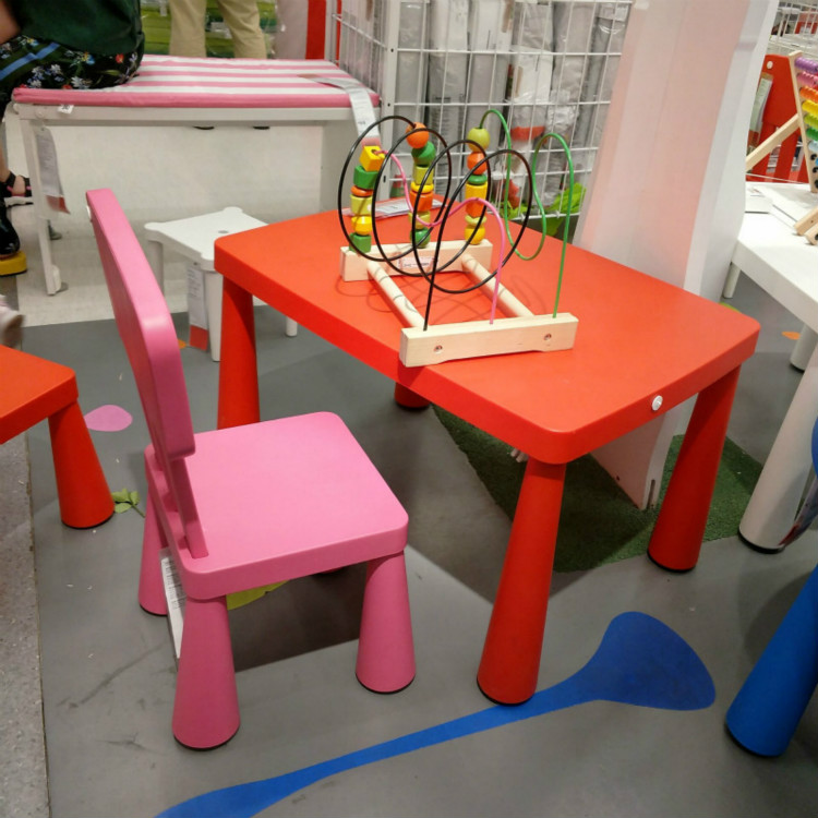 3国内IKEA購入Mamotベビーチェアプラスチックスツール子供用小さな椅子学習テーブル