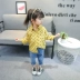 Mùa thu 2019 bé gái sơ mi trẻ em sơ mi cardigan ý tưởng giản dị 1-3-6 tuổi áo sơ mi nữ phong cách nước ngoài - Áo sơ mi