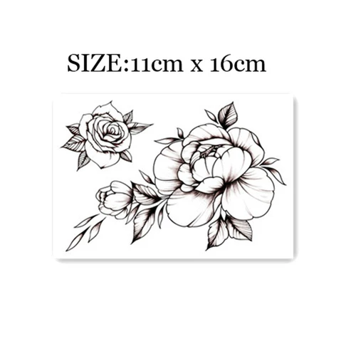Цветок Рука Девушка ТАТУ X234 Плечо Ключицы Цветок Цветок Татуировки Наклейка Водонепроницаемая