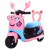 Piggy trẻ em xe máy điện trẻ em ba bánh nam và nữ đồ chơi trẻ em xe đẩy pin có thể ngồi người quà tặng - Con lăn trượt patinet / trẻ em