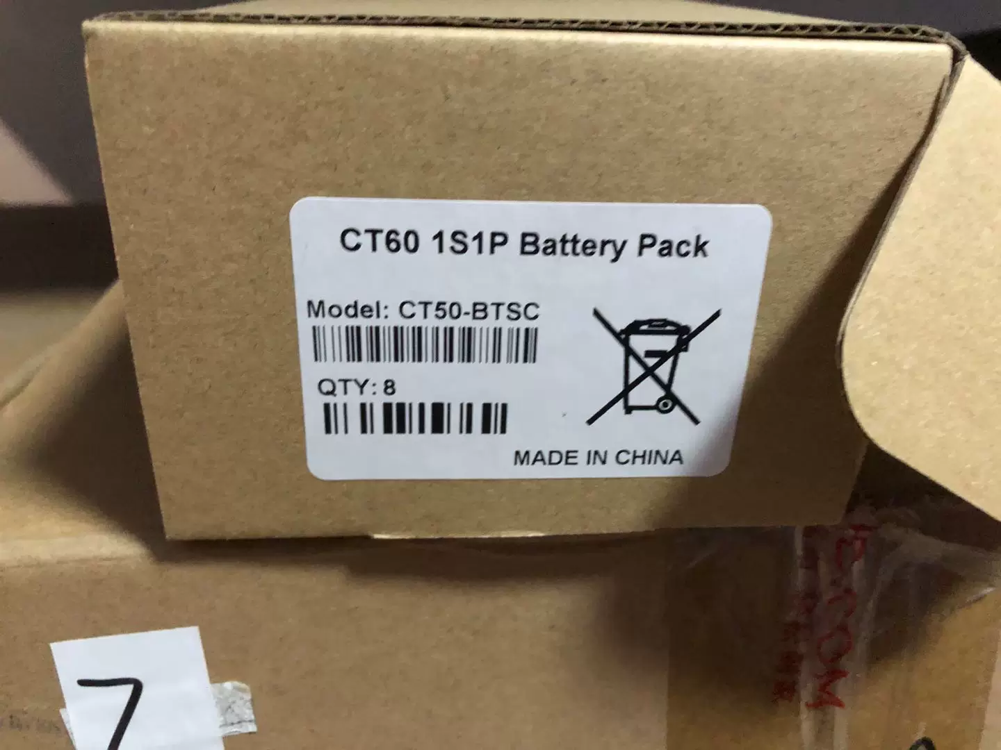 Оригинальный аккумулятор для мобильного считывателя DOLPHIN CT50 Honeywell CT60