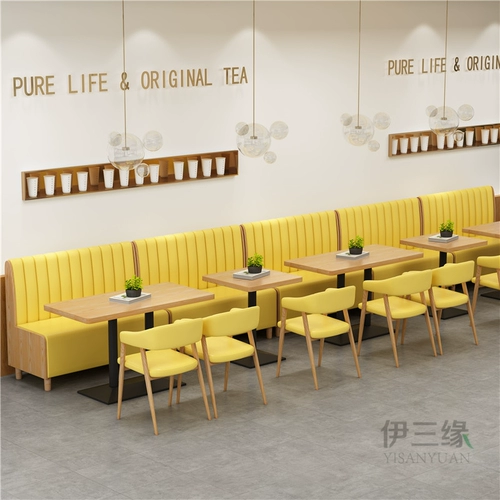 Западный ресторан Hamburg Store расположить настенные карты диван молоко -чай магазин Qingba Cafe Столы и настройка мебели для комбинирования кресла