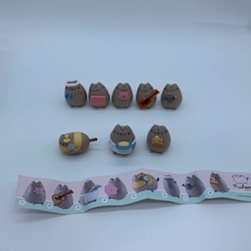 Коллекционная фигурка PUSHEEN CORP набор из 8 шт., экологичный пластик, ~4 см