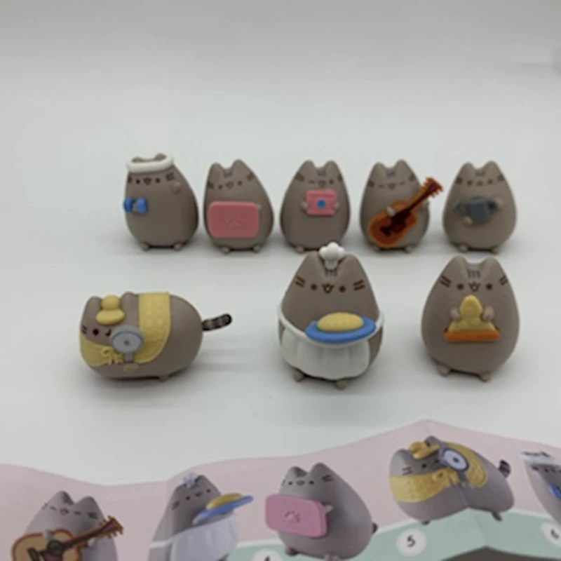 Коллекционная фигурка PUSHEEN CORP набор из 8 шт., экологичный пластик, ~4 см