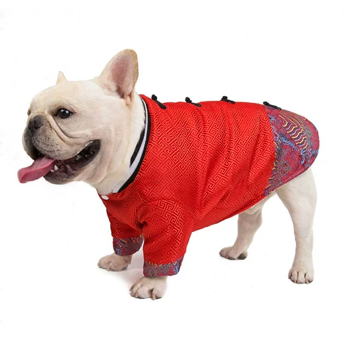 Bulling Dog Новый год Fasun Doubago Dog Dog Clothing осень и зимний домашний хлопок Vesifle