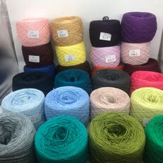 Шерстяная пряжа 意大利5#珍珠纯棉蕾丝线高档埃及长绒棉线蚕丝亚麻钩毛线夏季用线