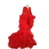 Trẻ em nữ cha mẹ-con ngắn đuôi ngắn váy đỏ dài tay mùa thu đông cho thấy trang phục Giáng sinh