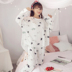 Mùa xuân và mùa thu nữ 2018 mới bộ đồ ngủ dài tay cotton phiên bản Hàn Quốc của máy lạnh phần gợi cảm ngọt ngào có thể mặc bên ngoài bộ đồ thủy triều bộ thể thao nam đẹp Bên ngoài ăn mặc