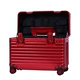 Tất cả nhôm hợp kim magiê xe đẩy trường hợp hộp chụp ảnh lật nắp vali màu đỏ trường hợp lên máy ảnh vali 21 inch - Va li