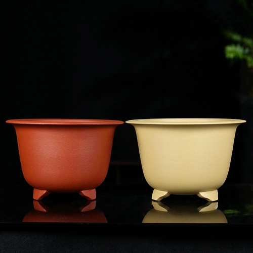 Хонгьюанский цветок фиолетовый песчаный горшок Dalfen Golden Bell Basin Basin Бесплатная доставка Новый китайский мягкий бассейн