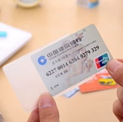 Xách tay sinh viên bữa ăn thẻ xe buýt thẻ bộ chủ thẻ ngân hàng sáng tạo korea hai mặt siêu mỏng id thẻ bộ id thẻ bộ