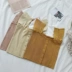 Quảng trường cổ áo đan không tay yếm nữ mùa hè 2018 mới của Hàn Quốc phiên bản của chic nhỏ tươi đơn ngực ngắn top Áo ba lỗ