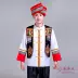 New thiểu số trang phục nam dành cho người lớn Zhuang trang phục múa March ba-cunus lụa hiệu suất quần áo dài tay mùa xuân quần áo thổ cẩm Trang phục dân tộc
