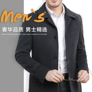 Giải phóng mặt bằng mùa thu và mùa đông mô hình của nam giới áo len nam cha trong phần dài ve áo áo len trung niên áo khoác mùa đông